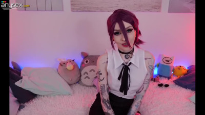 Reze from Chainsaw Man Plays with Cumming Sex Toy!