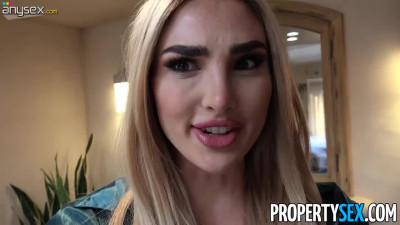 Real Estate agent Kenzie Anne blows and fucks her client