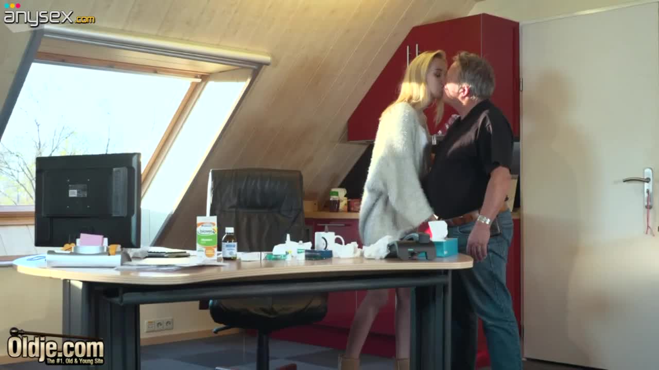 Young and beautiful blonde kisses old man and sucks his soft cock Free Porn Videos | ePornAny.