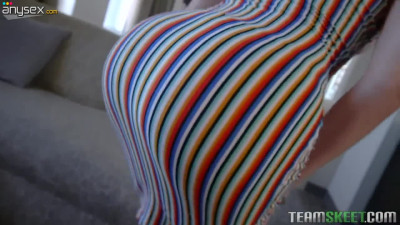 Curvaceous teen Keira Croft sucks a dick and gets fucked hard