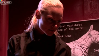 Horny blonde slut Katja Kean enjoys sucking stiff cock