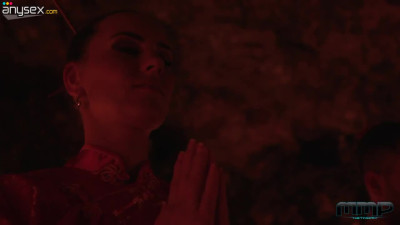 Erotic candlelight sex with sexually charged Czech babe Mea Melone