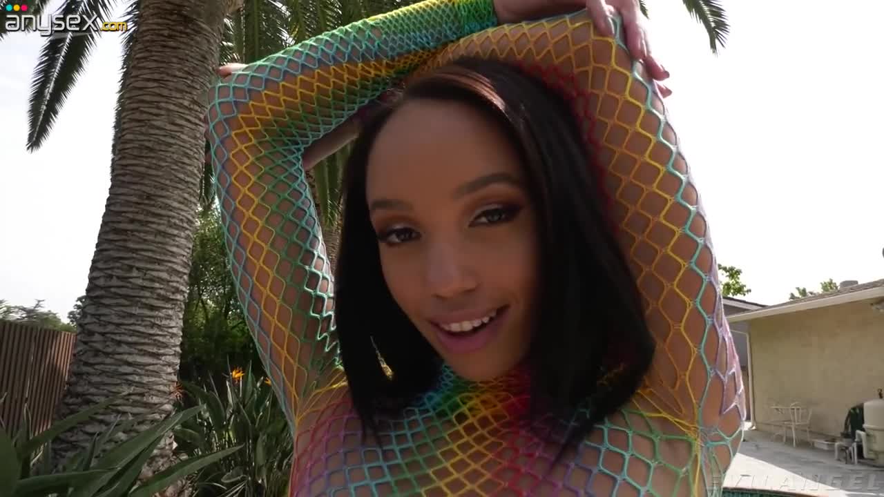 Black babe Alexis Tae fucked by a white stud in her tight ass Free Porn Videos | ePornAny.