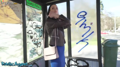 Awesome Mature Brunette gets the offer of a public sex