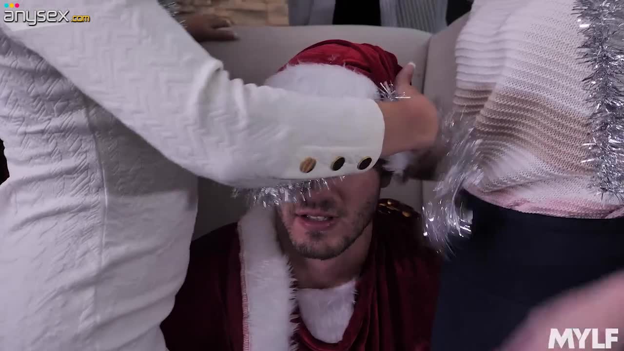 Hot Santa's girls Natasha Ianova, Lauren Phillips and Kate England fuck one guy Free Porn Videos | ePornAny.