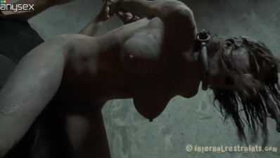Rain DeGrey is tossed in the mud and banged brutally
