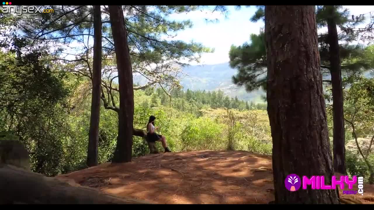 Brunette whore blows a guy for the money in the forest Free Porn Videos | ePornAny.