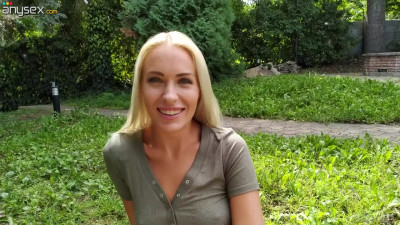 Hot POV video starring slender tanned blonde Angelika Grays