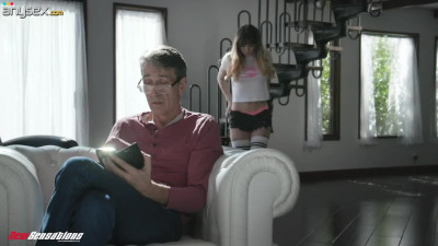 Cute teen Pamela Morrison is eager for hard and big dong of her step daddy