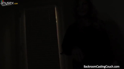 Titty fucking and anal penetration for a busty cougar on a casting couch