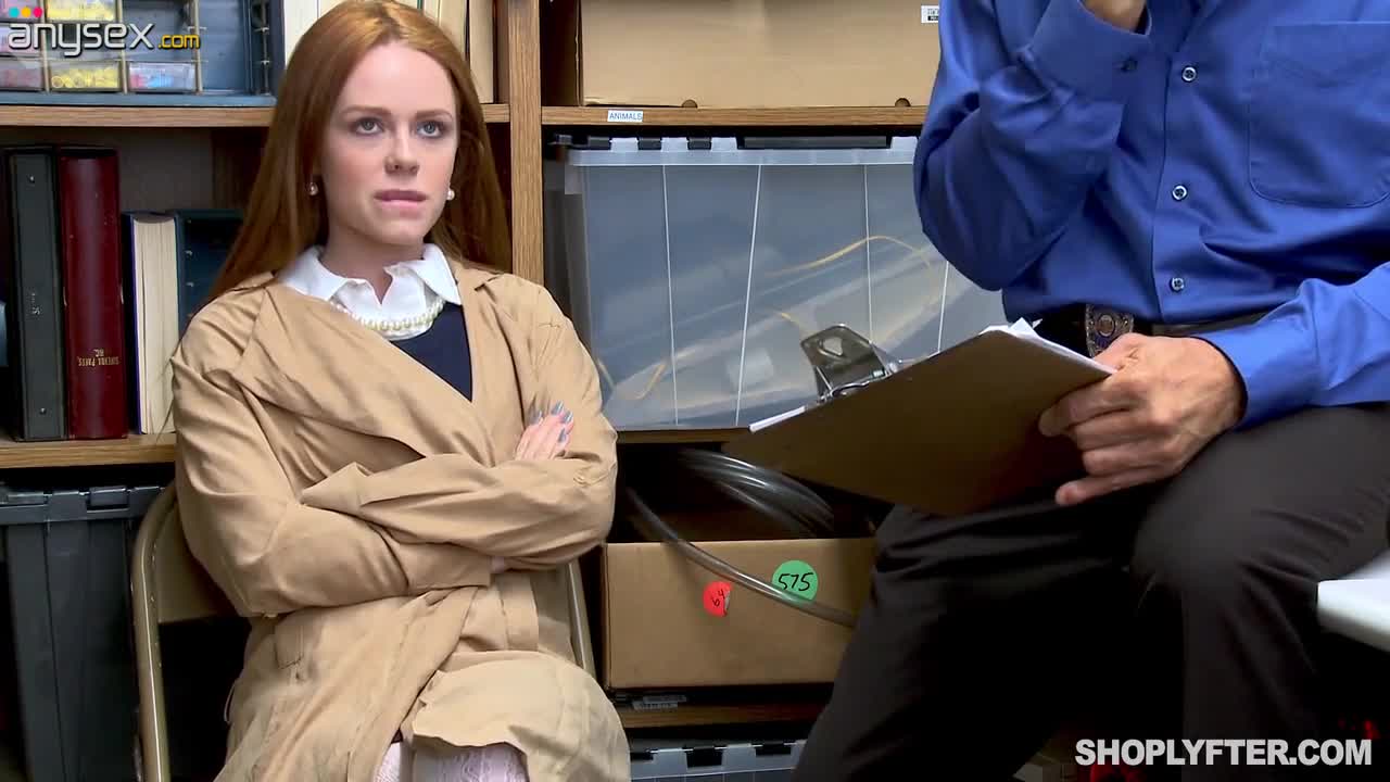 British red haired teen Ella Hughes gets her pussy punished for shoplifting Free Porn Videos | ePornAny.