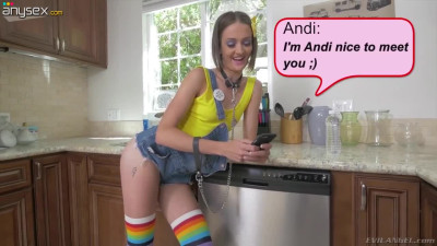 Hot blooded dude fucks butt hole of nasty chick Andi Rye