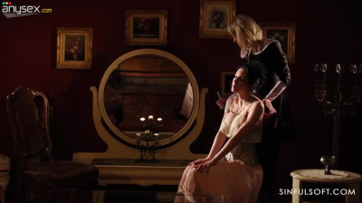 Anna De Ville and Brittany Bardot starring in an erotic lesbian sex