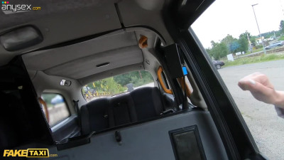 Paying for a taxi with her body, what a slut she is